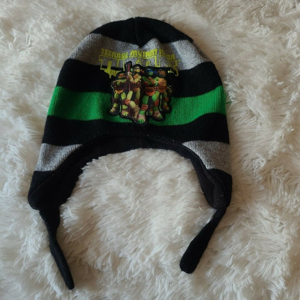 Nickelodeon Teenage Mutant Ninja Turtles Skully Beanie ear warmers TMNT sz OSFM
